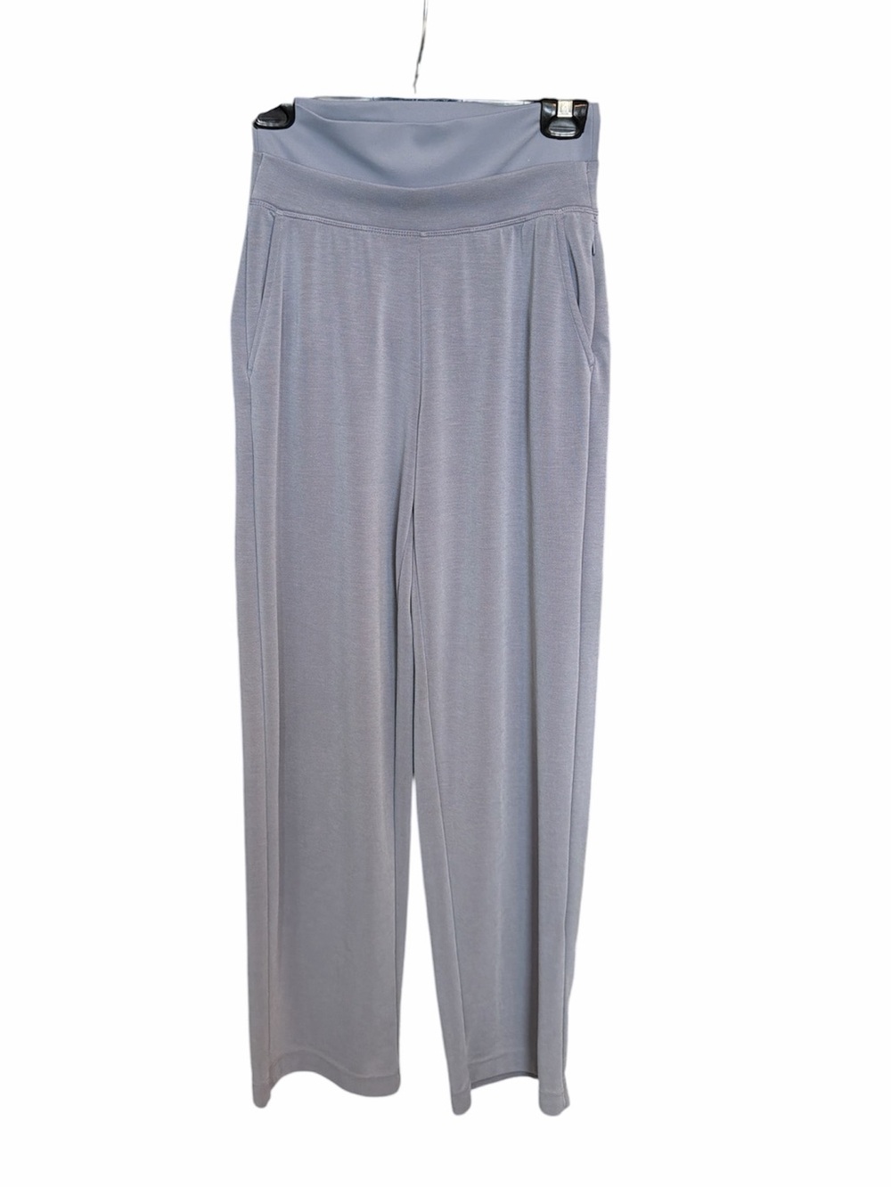Athleta Seasoft high rise wide leg pull on pants XS gray blue comfort‎ lounge